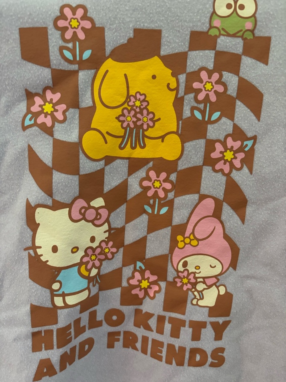 Sanrio Lavender Tee with Hello Kitty & Friends Graphic